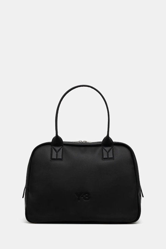 Kožená kabelka Y-3 Bowling vejde se A4 černá KB9310