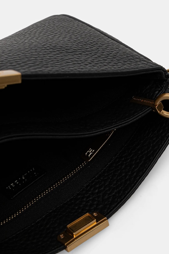 Tommy Hilfiger torebka skórzana czarny AW0AW17661
