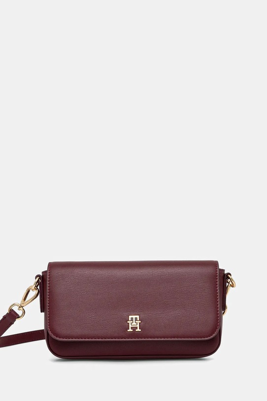 Tommy Hilfiger torebka nie mieści A4 bordowy AW0AW17677