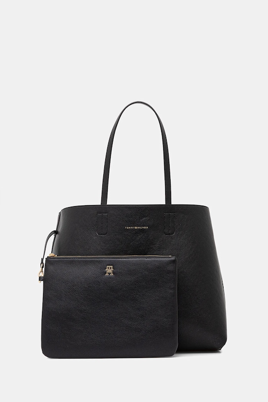 Двусторонняя сумочка Tommy Hilfiger чёрный AW0AW17687