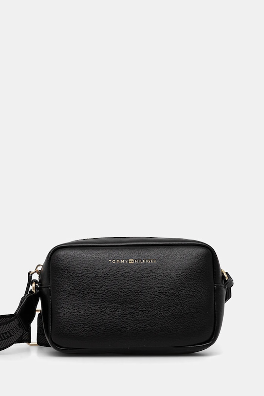 Τσάντα Tommy Hilfiger συνθετικό μαύρο AW0AW17689