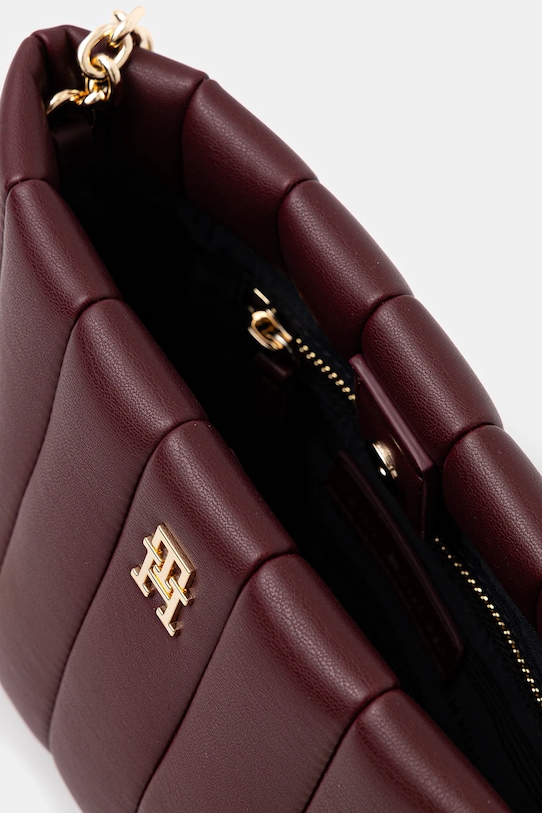 Kabelka Tommy Hilfiger AW0AW17690 burgundské