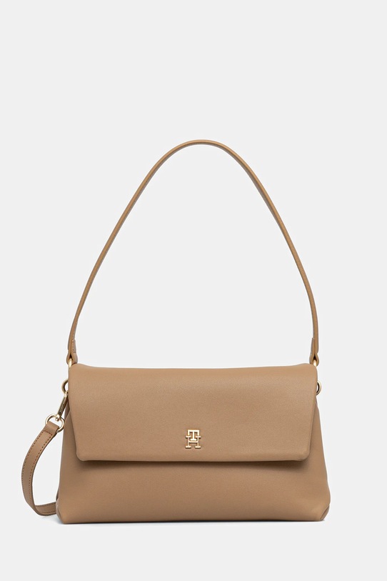 Τσάντα Tommy Hilfiger συνθετικό καφέ AW0AW17695