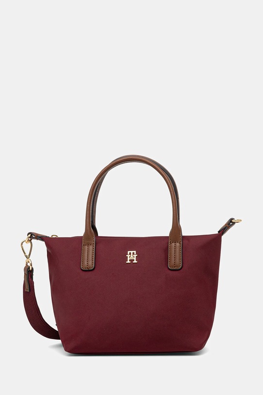 Tommy Hilfiger torebka nie mieści A4 bordowy AW0AW17709