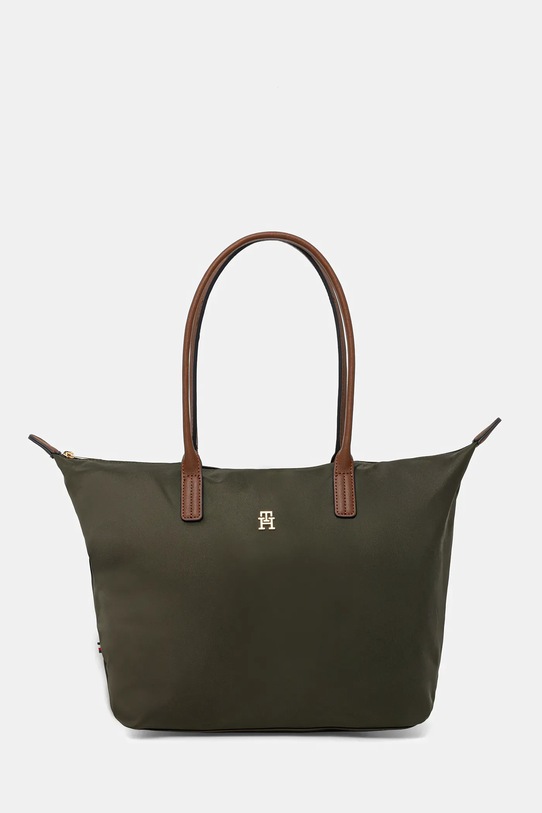 Tommy Hilfiger torebka skóra licowa zielony AW0AW17711