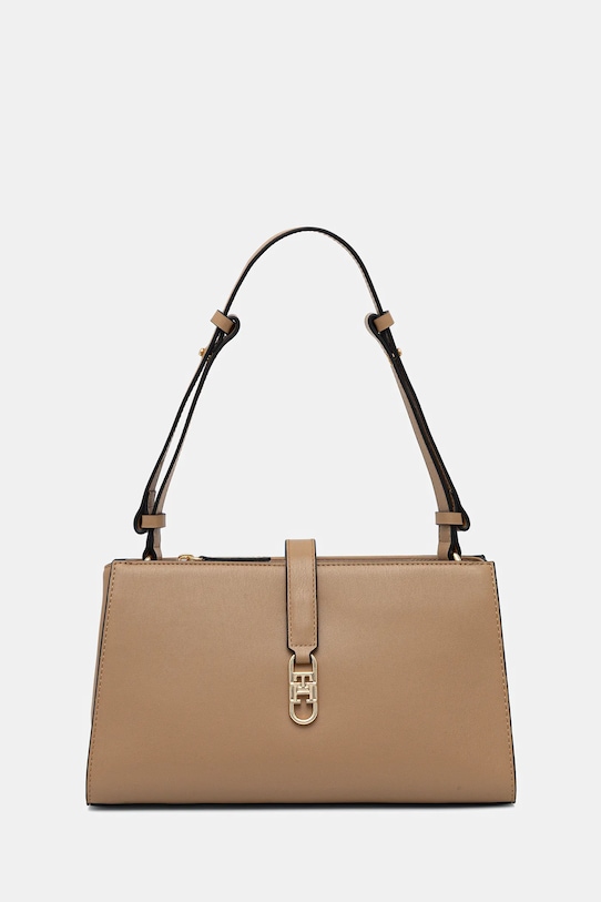 Torba Tommy Hilfiger bez uzorka bež AW0AW17718
