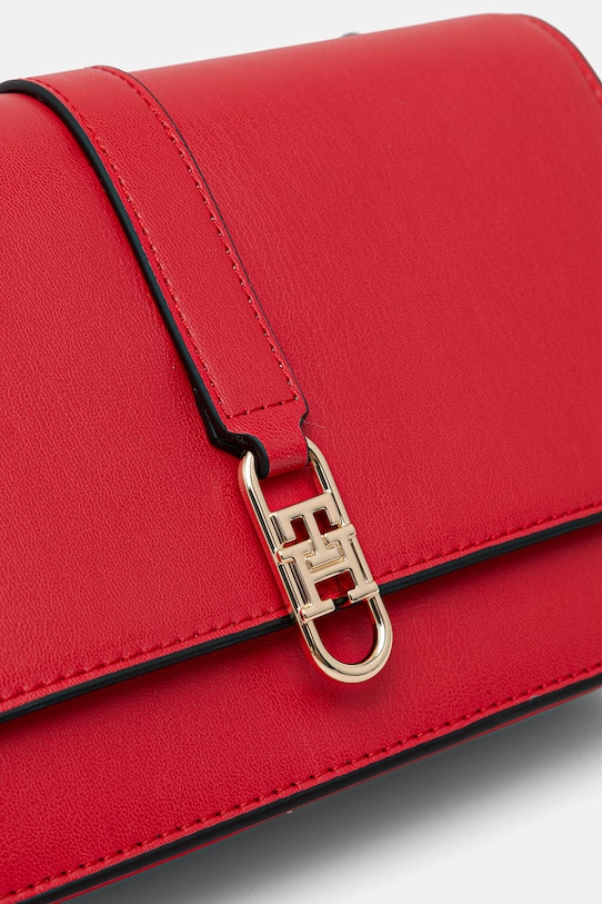 Tommy Hilfiger listonoszka damska z imitacji skóry czerwony AW0AW17723