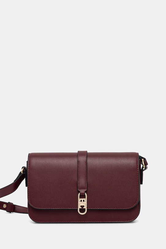 Tommy Hilfiger torebka nie mieści A4 bordowy AW0AW17723