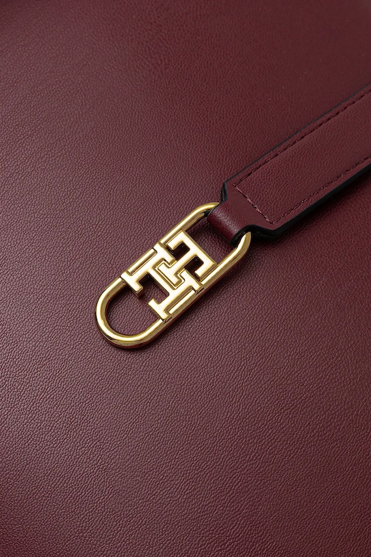 Kabelka Tommy Hilfiger burgundské AW0AW17724