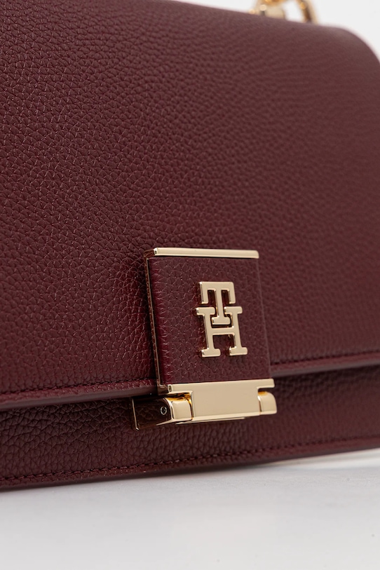 Kabelka Tommy Hilfiger burgundské AW0AW17726