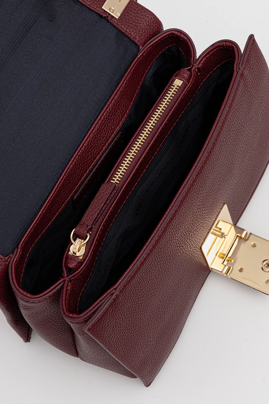 Kabelka Tommy Hilfiger AW0AW17726 burgundské