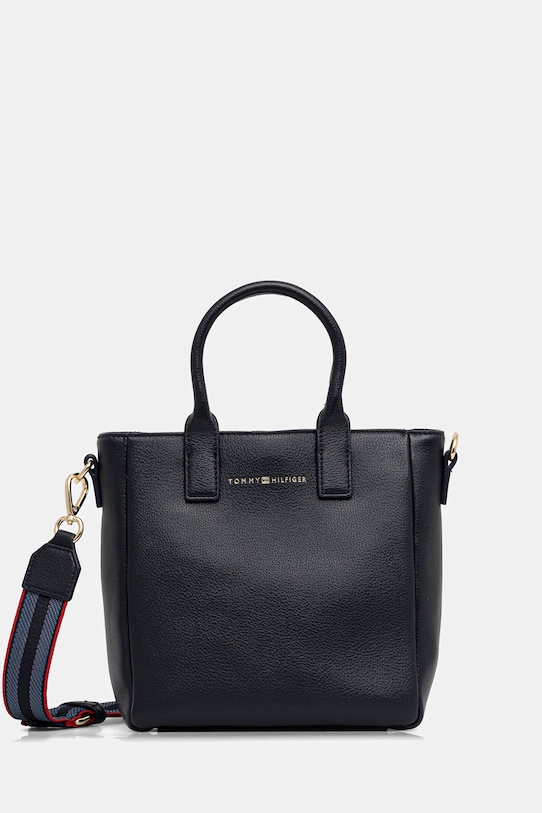 Tommy Hilfiger torebka nie mieści A4 granatowy AW0AW17861
