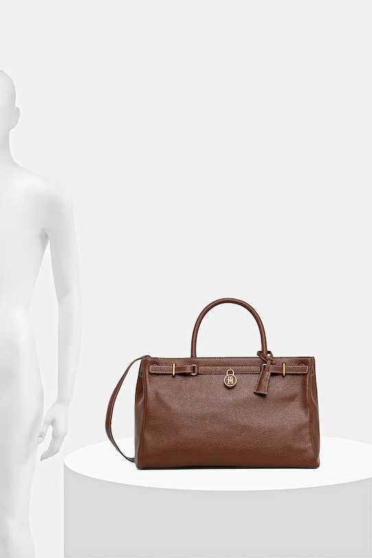 Δερμάτινη τσάντα Tommy Hilfiger AW0AW17925