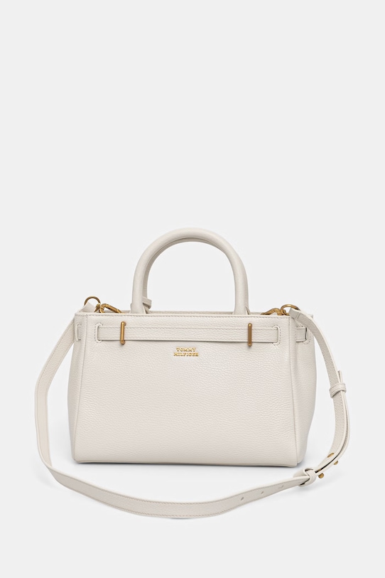 Akcesoria Tommy Hilfiger torebka tote damska skórzana AW0AW17926 beżowy