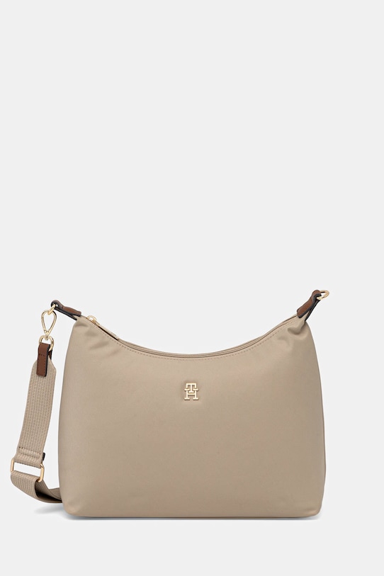 Kabelka Tommy Hilfiger hladký béžová AW0AW17937