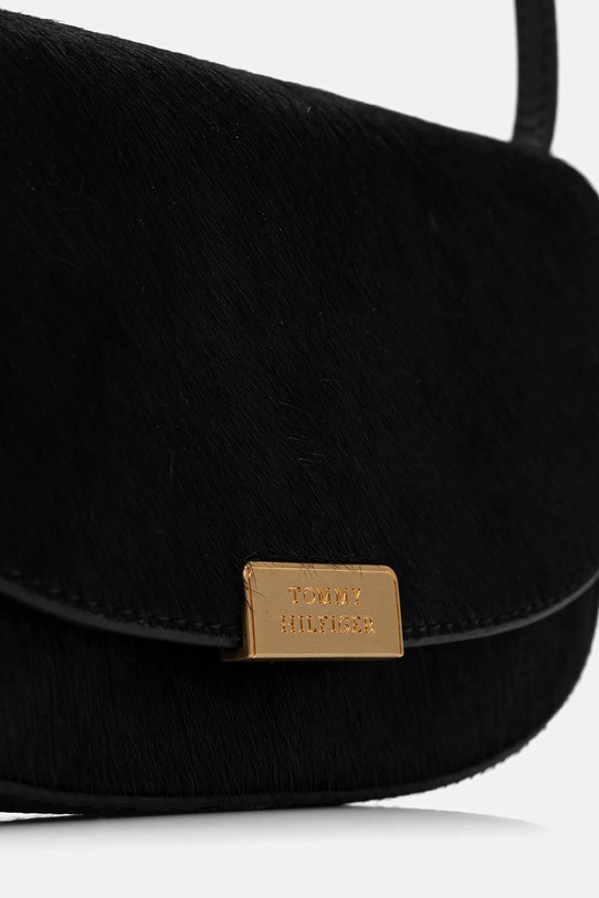 Tommy Hilfiger torebka skórzana czarny AW0AW17941