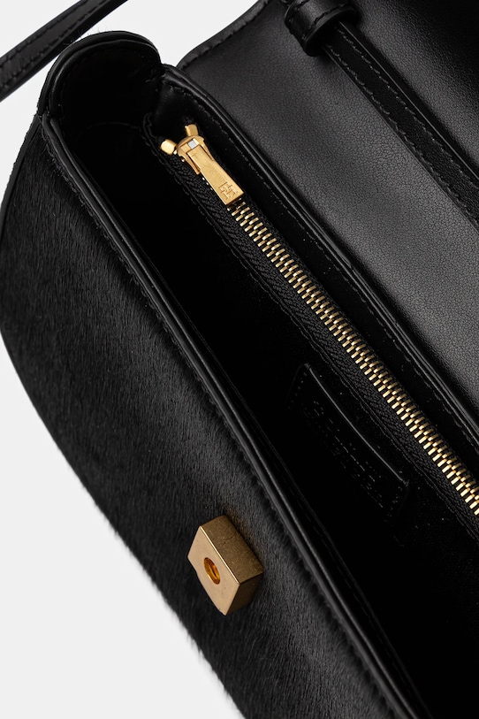 Δερμάτινη τσάντα Tommy Hilfiger AW0AW17941 μαύρο