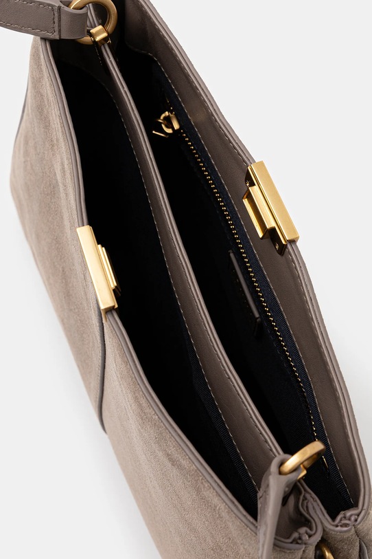 Tommy Hilfiger torebka zamszowa AW0AW18201 brązowy
