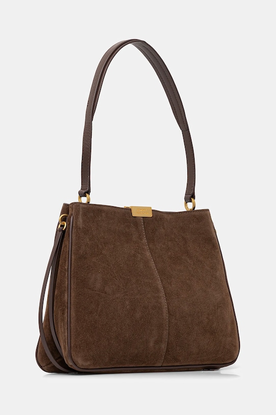 Τσάντα σουέτ Tommy Hilfiger AW0AW18201 καφέ AW25