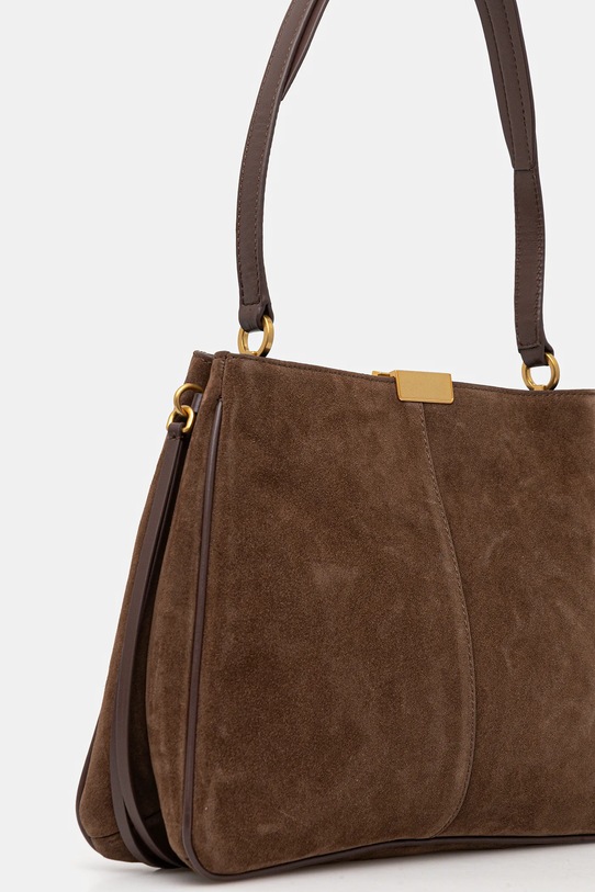 Akcesoria Tommy Hilfiger torebka zamszowa AW0AW18201 brązowy