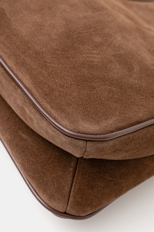 Τσάντα σουέτ Tommy Hilfiger καφέ AW0AW18201