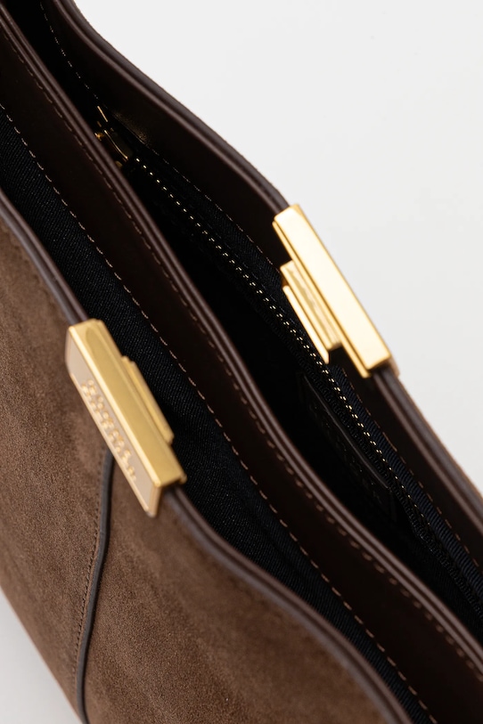 Τσάντα σουέτ Tommy Hilfiger AW0AW18201 καφέ