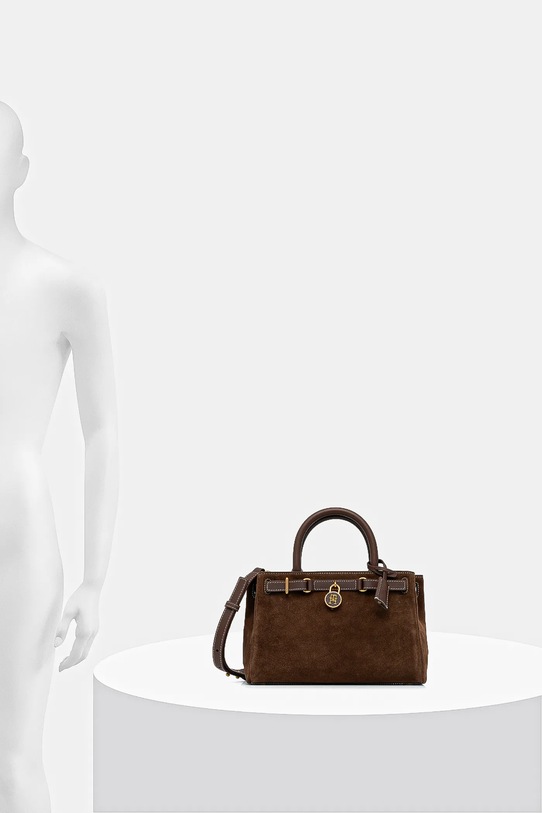 Semišová kabelka Tommy Hilfiger AW0AW18202