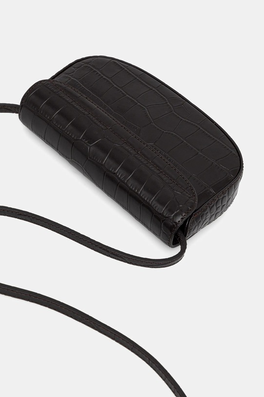 Akcesoria Tommy Hilfiger torebka skórzana AW0AW18203 brązowy
