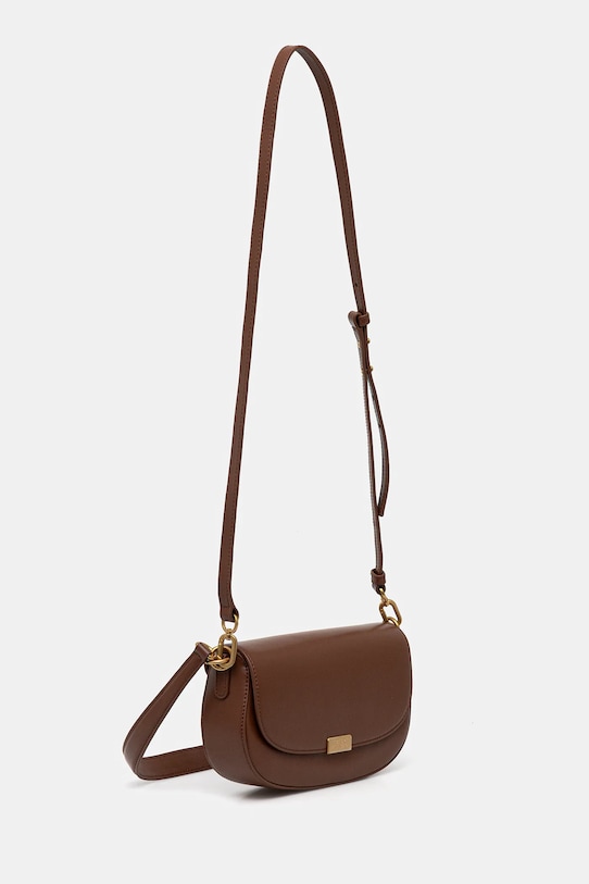 Δερμάτινη τσάντα Tommy Hilfiger AW0AW18204 καφέ AW25