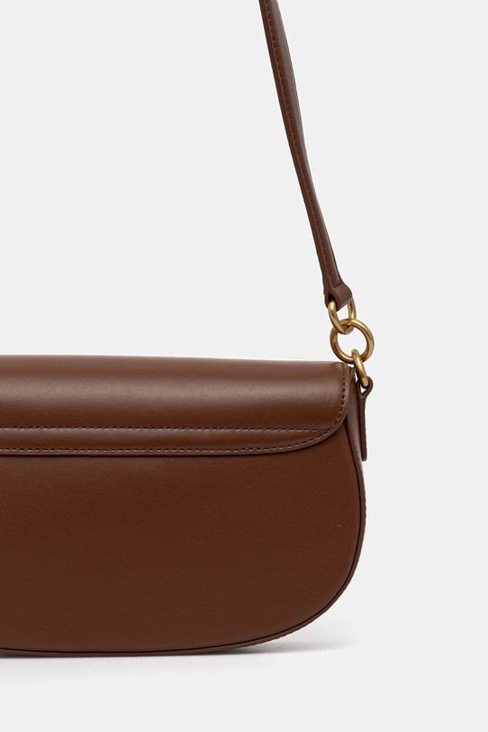 Akcesoria Tommy Hilfiger torebka skórzana AW0AW18204 brązowy