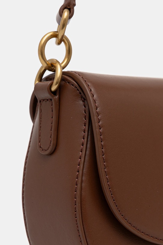 Tommy Hilfiger torebka skórzana brązowy AW0AW18204