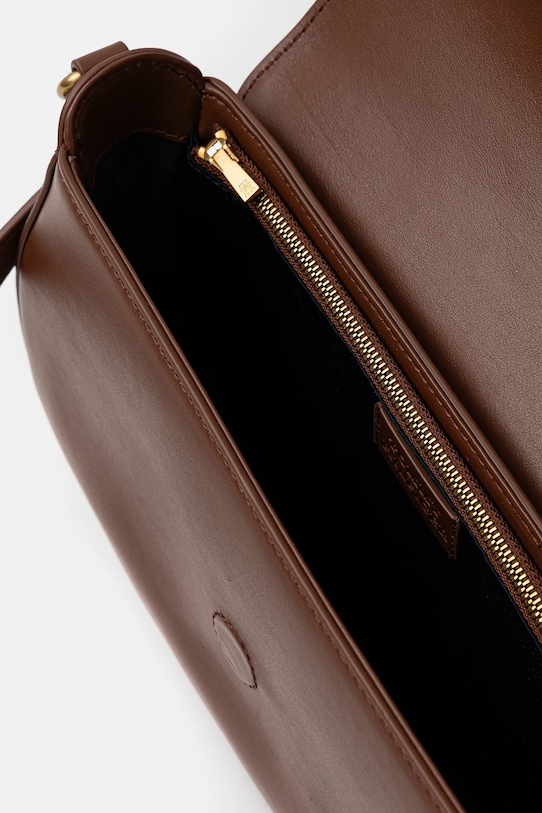 Δερμάτινη τσάντα Tommy Hilfiger AW0AW18204 καφέ