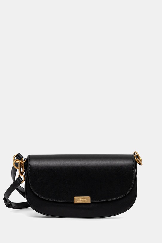 Kožna torba Tommy Hilfiger bez uzorka crna AW0AW18204