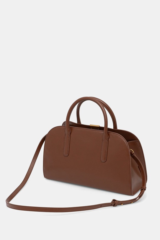 Akcesoria Tommy Hilfiger torebka skórzana AW0AW18205 brązowy