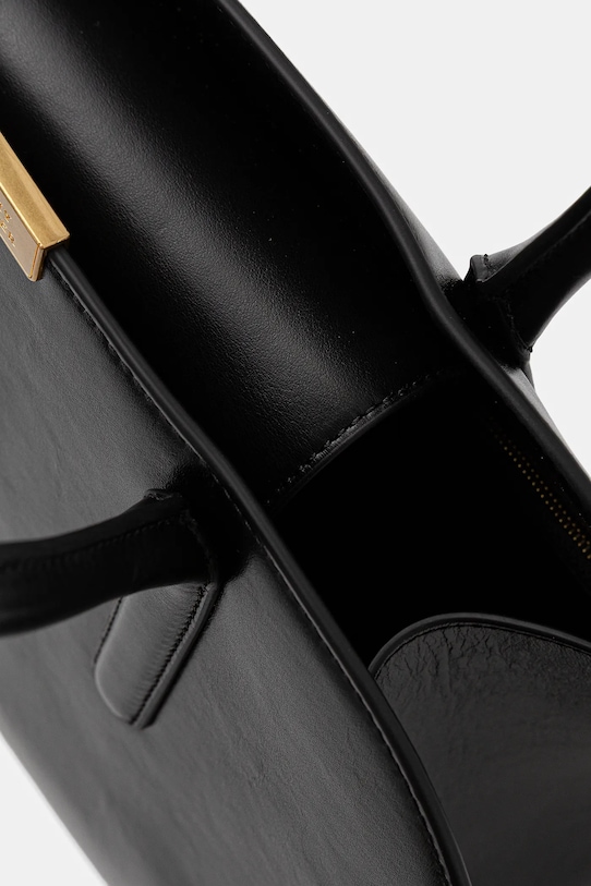 Kožená kabelka Tommy Hilfiger AW0AW18206 černá