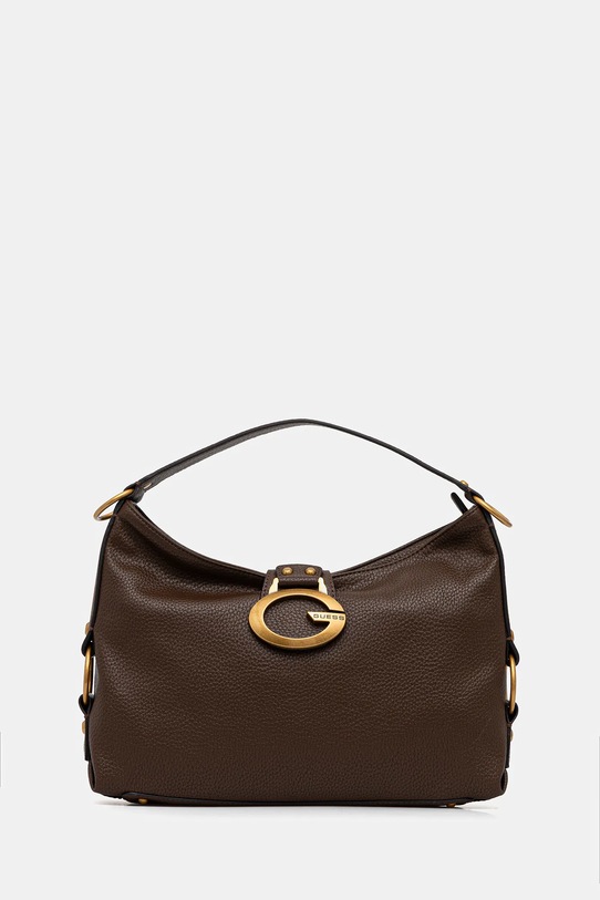 Τσάντα Guess CAMDEN απομίμηση λείου δέρματος καφέ HWBB93.08180