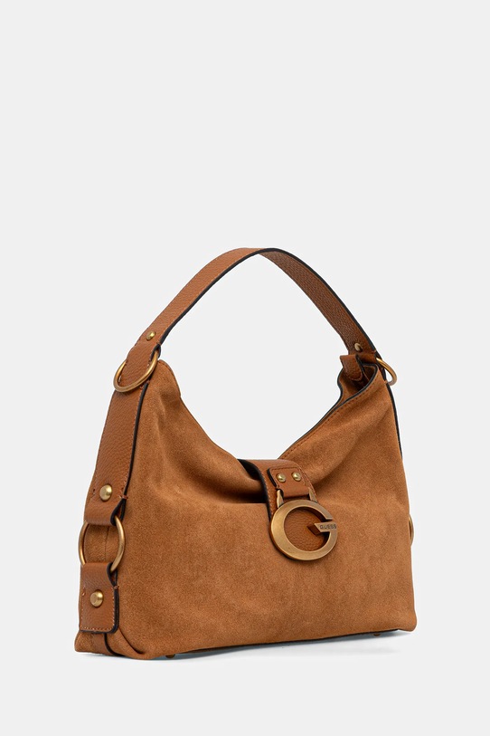 Δερμάτινη τσάντα Guess CAMDEN HWSB93.08180 καφέ AW25