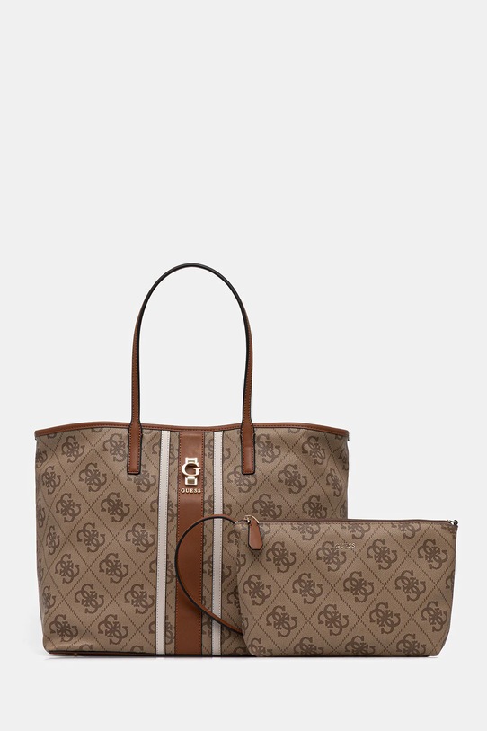 Τσάντα Guess ERENIA απομίμηση λείου δέρματος μπεζ HWSO78.38240