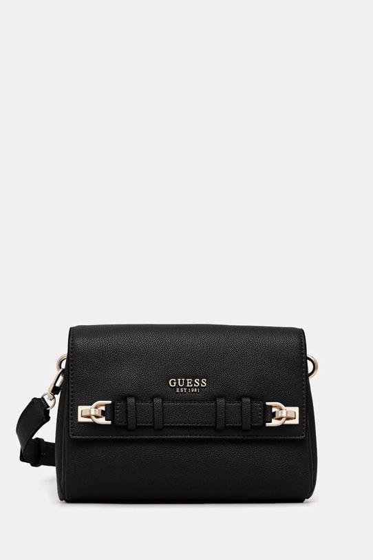 Τσάντα Guess GREGORIA απομίμηση λείου δέρματος μαύρο HWBG85.46200