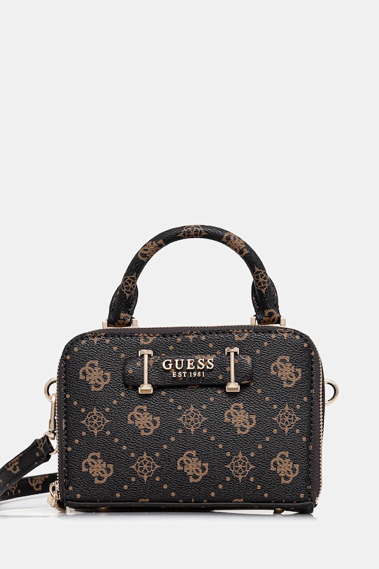 Guess torebka SILIA nie mieści A4 brązowy HWGP98.90760