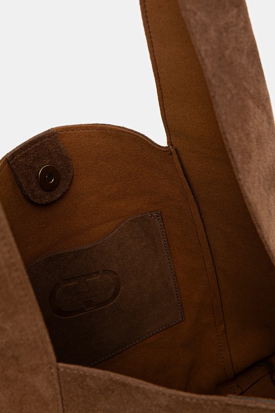 Twinset torebka zamszowa 252TB7380 brązowy