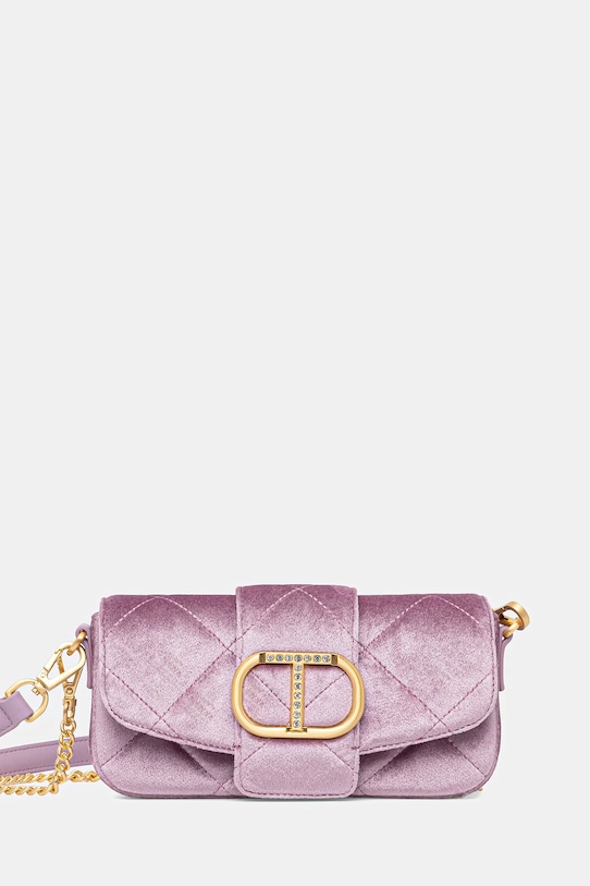 Τσάντα Twinset υφασμάτινο μωβ 252TB7180