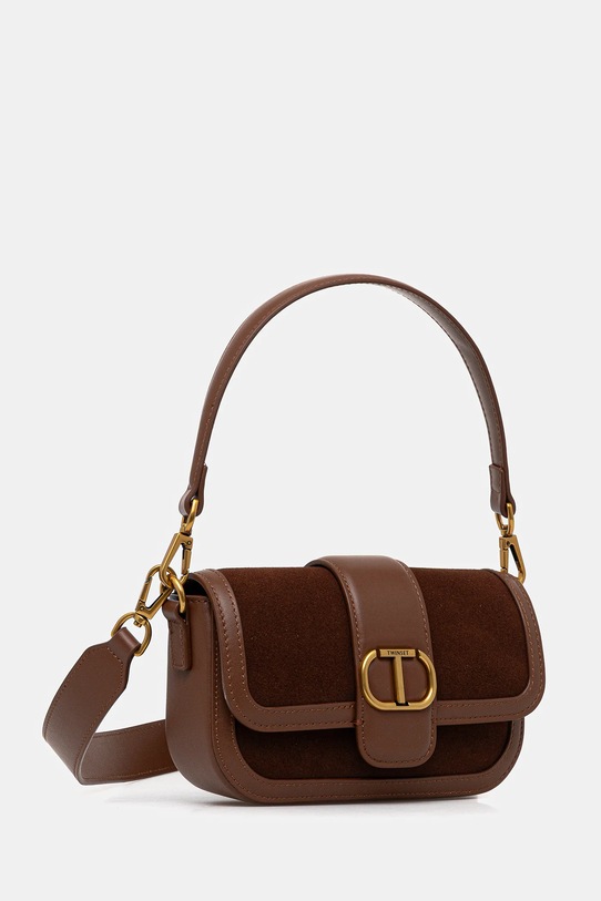 Шкіряна сумочка Twinset 252TD8371 коричневий AW25