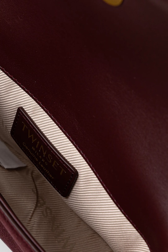 Usnjena torbica Twinset 252TD8371 bordo