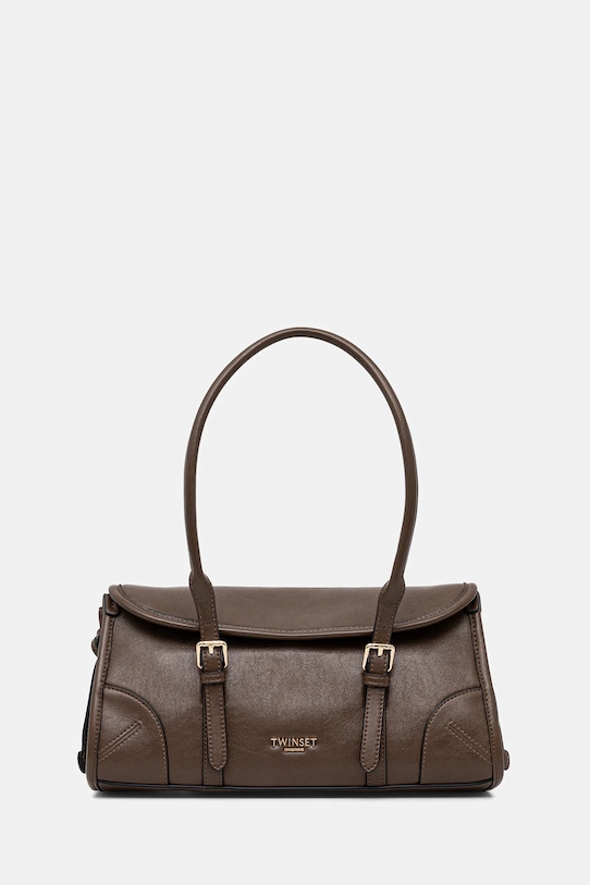 Torba Twinset bez uzorka smeđa 252TD8041