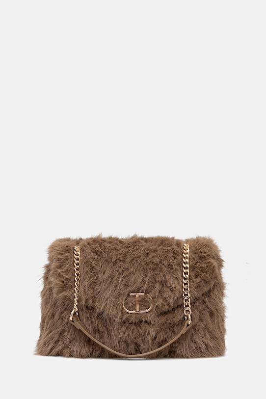 Twinset torebka nie mieści A4 beżowy 252TD8230