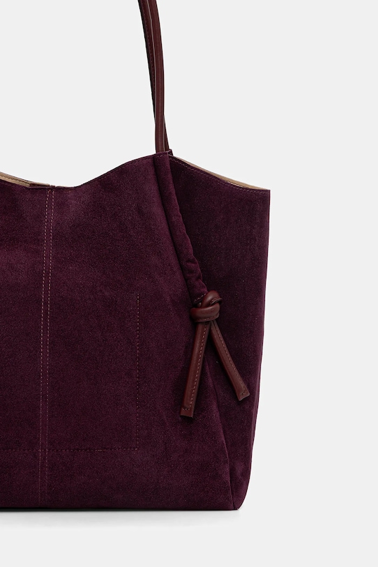 Akcesoria Twinset torebka zamszowa 252TD8350 bordowy
