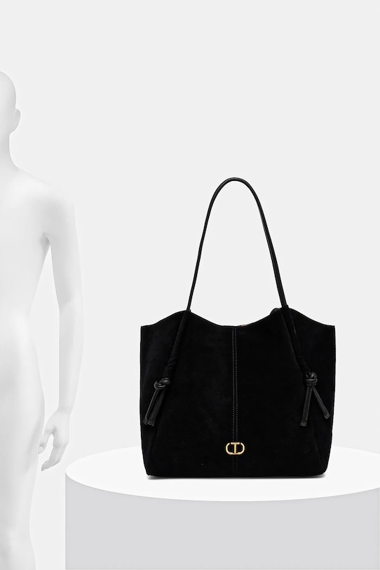 Twinset geantă de mână din piele întoarsă 252TD8350