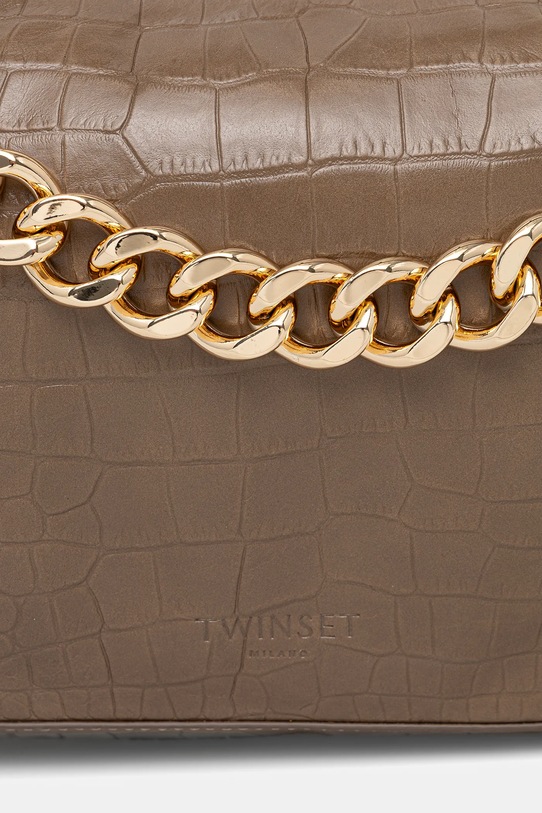 Twinset geantă de piele verde 252TD8252