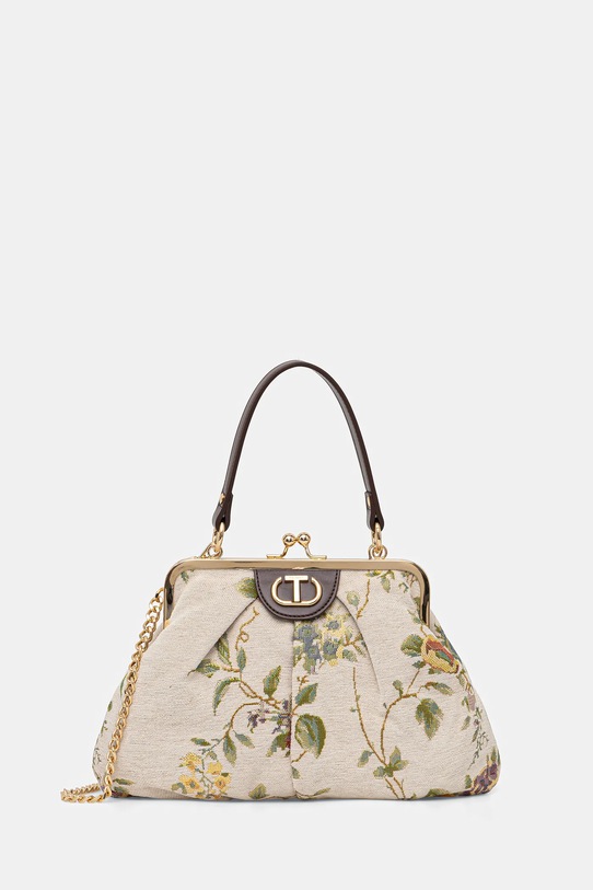 Twinset torebka nie mieści A4 beżowy 252TD8320